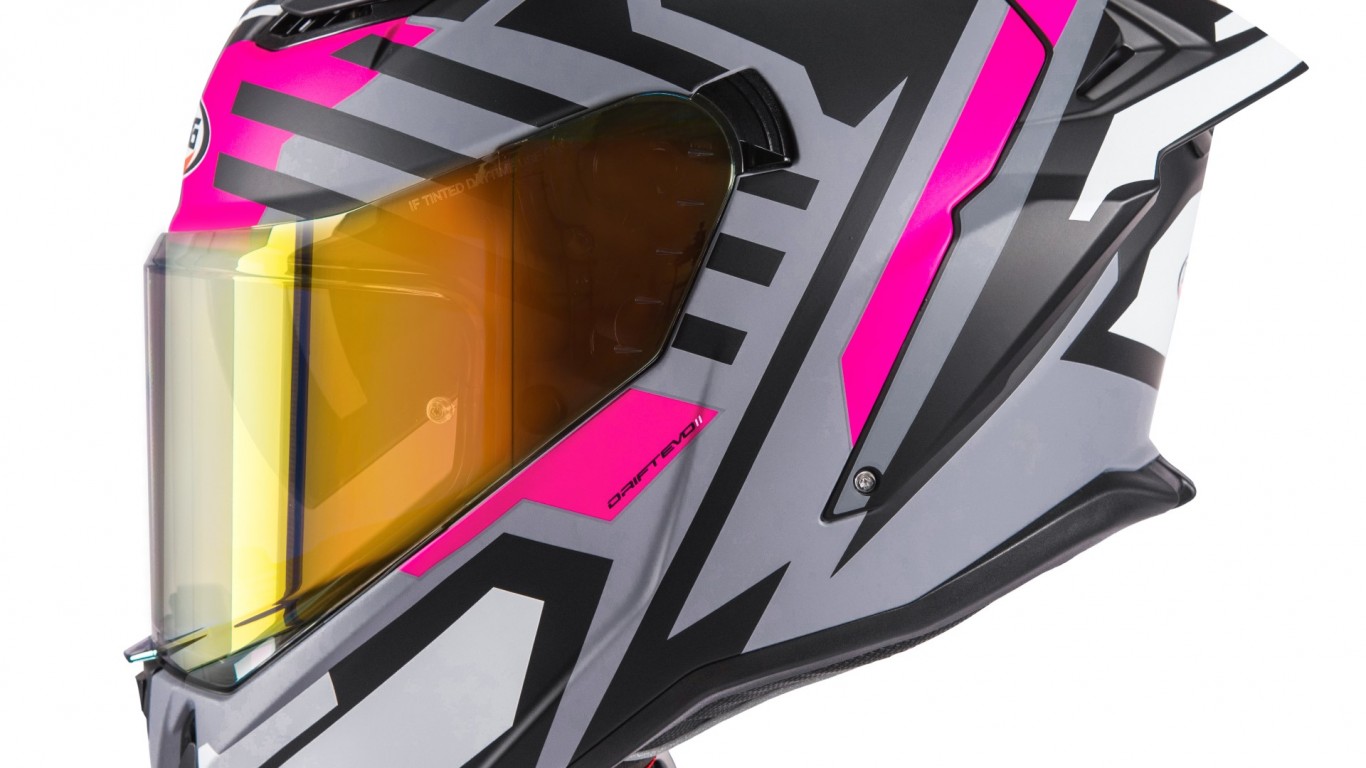 Drift-Evo-II-Horizon-matt-grey-black-fuchsia-mirrored-gold-profile