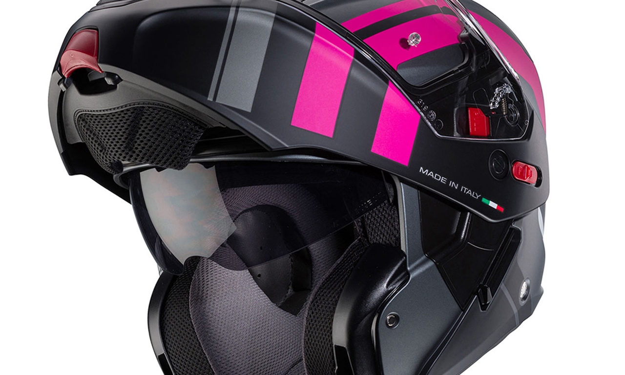 Horus-X-Road-Matt-Gun-Metal-Fuchsia-Black-3-4-open