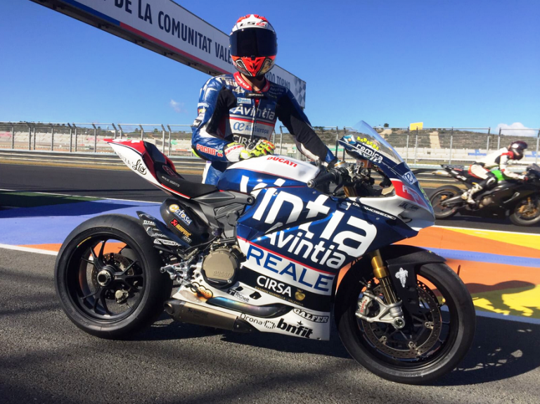 Barbera e Baz con le Ducati 1299 Avintia