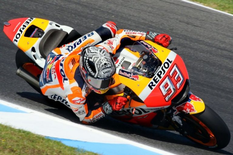 MotoGp Philip Island Test Day1 Marquez avanti