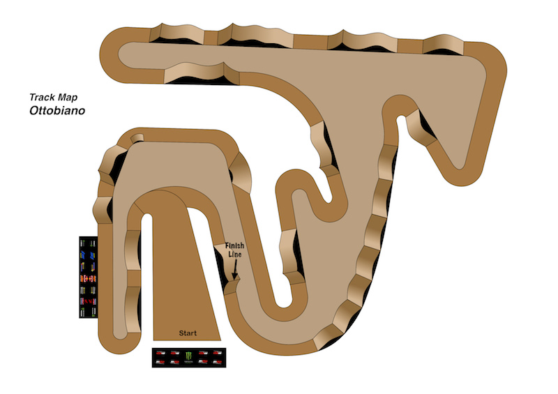 Ottobiano track map