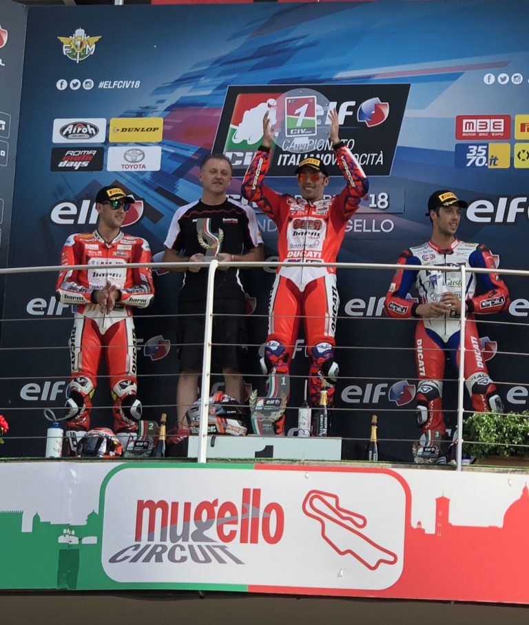 CIV, Mugello: Pirro domina, Ferrari  2°. La lotta per il titolo Superbike è nel Team Barni