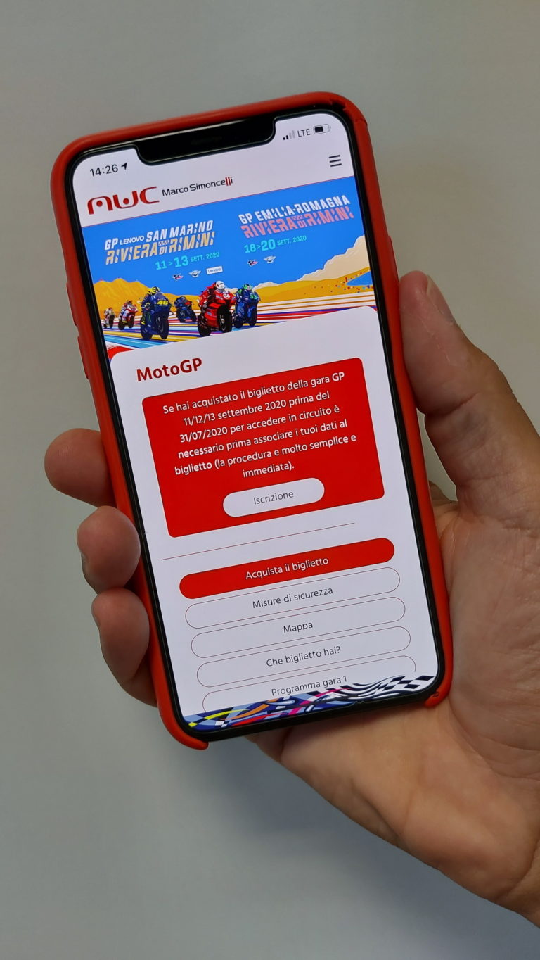 MWC, la App per il Motomondiale a Misano