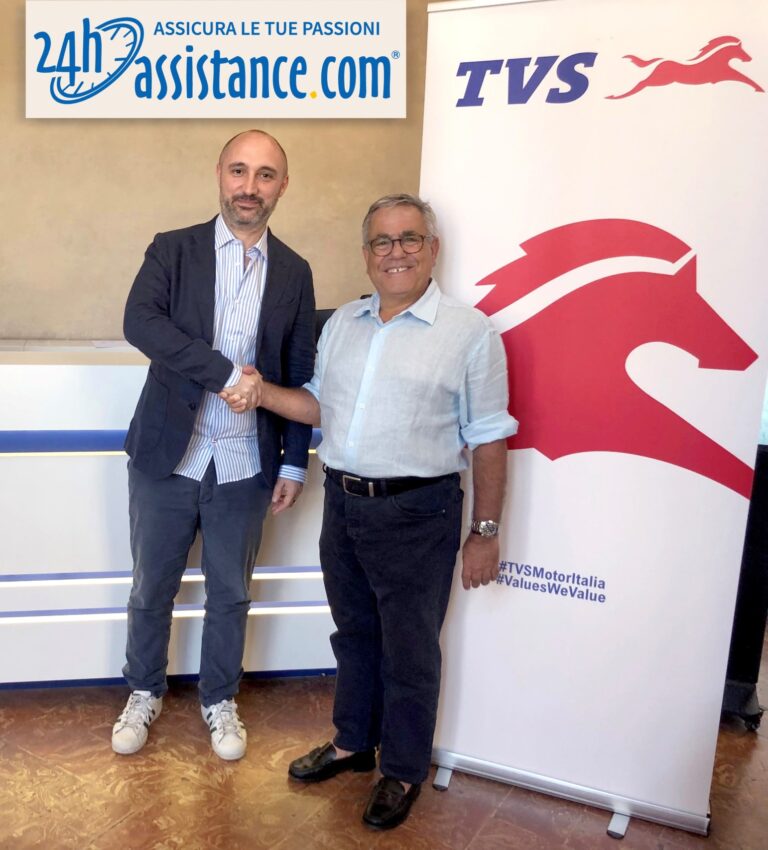 TVS Motor Italia sigla una partnership con 24hassistance